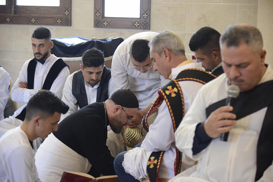 ‏خميس الغسل من كنيسة السيدة العذراء للسريان الأرثوذوكس – مسكنة