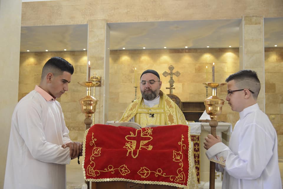 قداس عيد الفصح في كنيسة السيدة العذراء – مسكنة