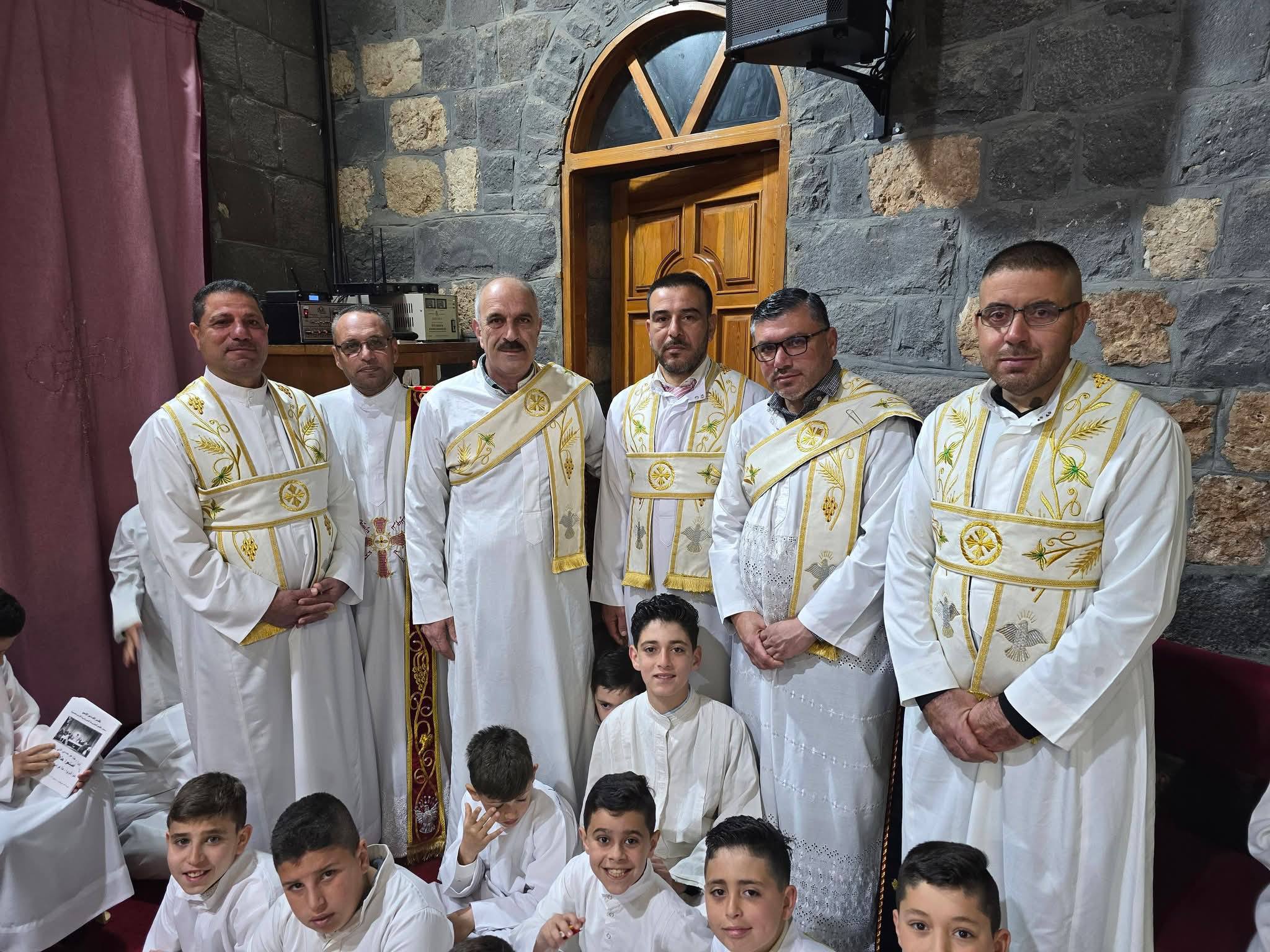 أهلنا في زيدل كنيسة مار جرجس, إحتفال الأب كبرئيل هزيم بمناسبة عيد القيامة المجيد